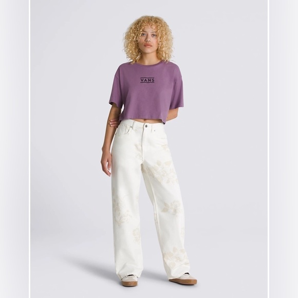 NEW Vans Sirelle Printed Marshmallow Puddle Pants - Picture 1 of 6